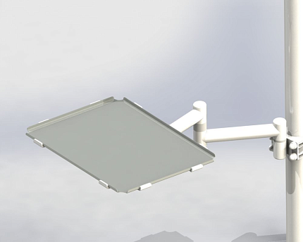 Купить Столик инструментальный DS-Tab-30-2 (нерж сталь / стекло) - миниатюра