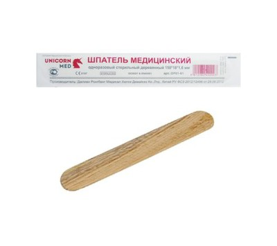 Купить Шпатель деревянный Ирбис ОР01-61 стерильный, 100 шт.
