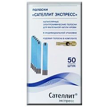 картинка Тест-полоски «Сателлит Экспресс № 50» от магазин кислородного оборудования, Екатеринбург / компания Бравокислород
