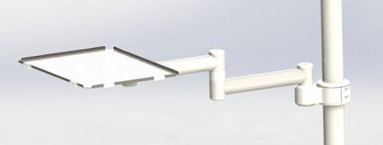Купить Столик инструментальный DS-Tab-40-2 (нерж.сталь/стекло) - миниатюра