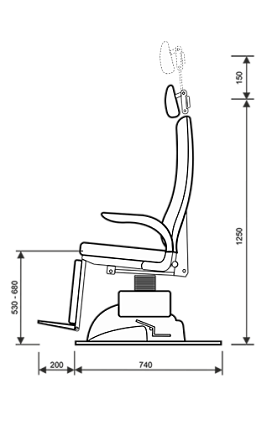 Купить ЛОР-кресло пациента Euroclinic Oto P/I Professional | Изображение 8
